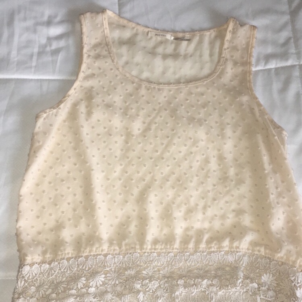 Sheer nude top